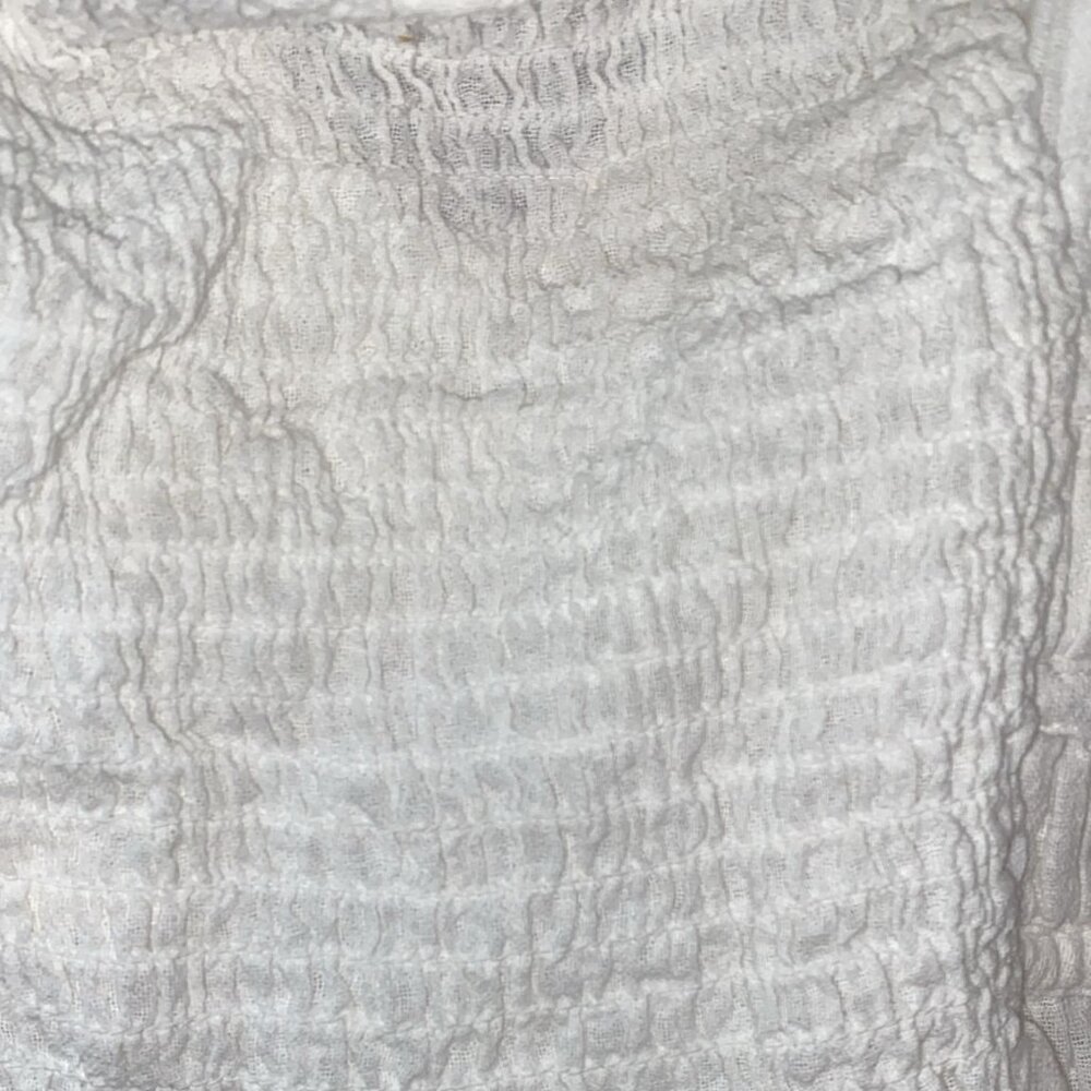 Free People Chloe White Puff Sleeve Blouse - Picture 5 of 6